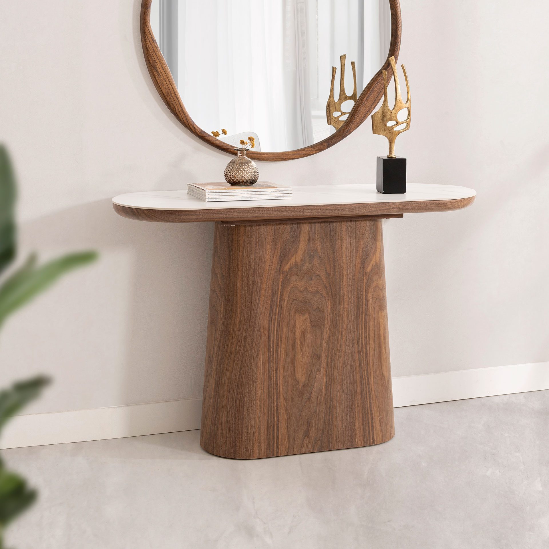 VICTORIA CONSOLE TABLE WALNUT - Image 2
