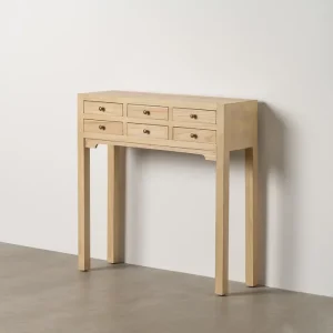 NATURAL MDF & PAULOWNIA WOOD CONSOLE