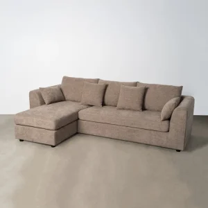 CHAISE LONGUE LIGHT BROWN